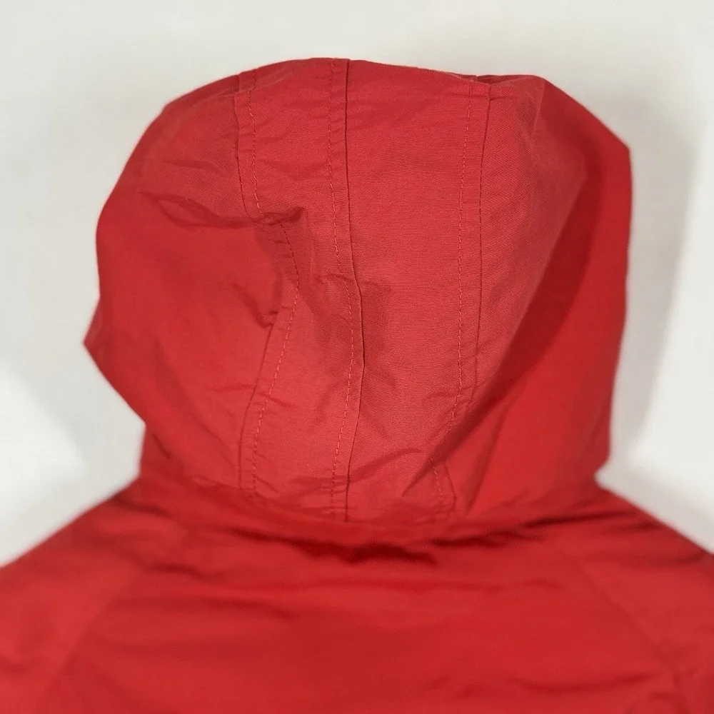 Scotch & Soda Hooded Puffer Jacket Mens S Red Green Sherpa Lined Parka‎